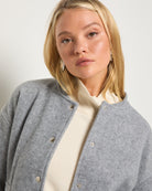 Heather Grey $|& SEAS Baja Wool Blend Jacket - SOF Full Front