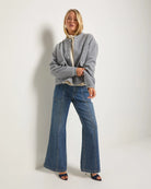 Heather Grey $|& SEAS Baja Wool Blend Jacket - UGC On Fig