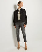 Black $|& SEAS Long Weekend Twill Jacket - UGC On Fig