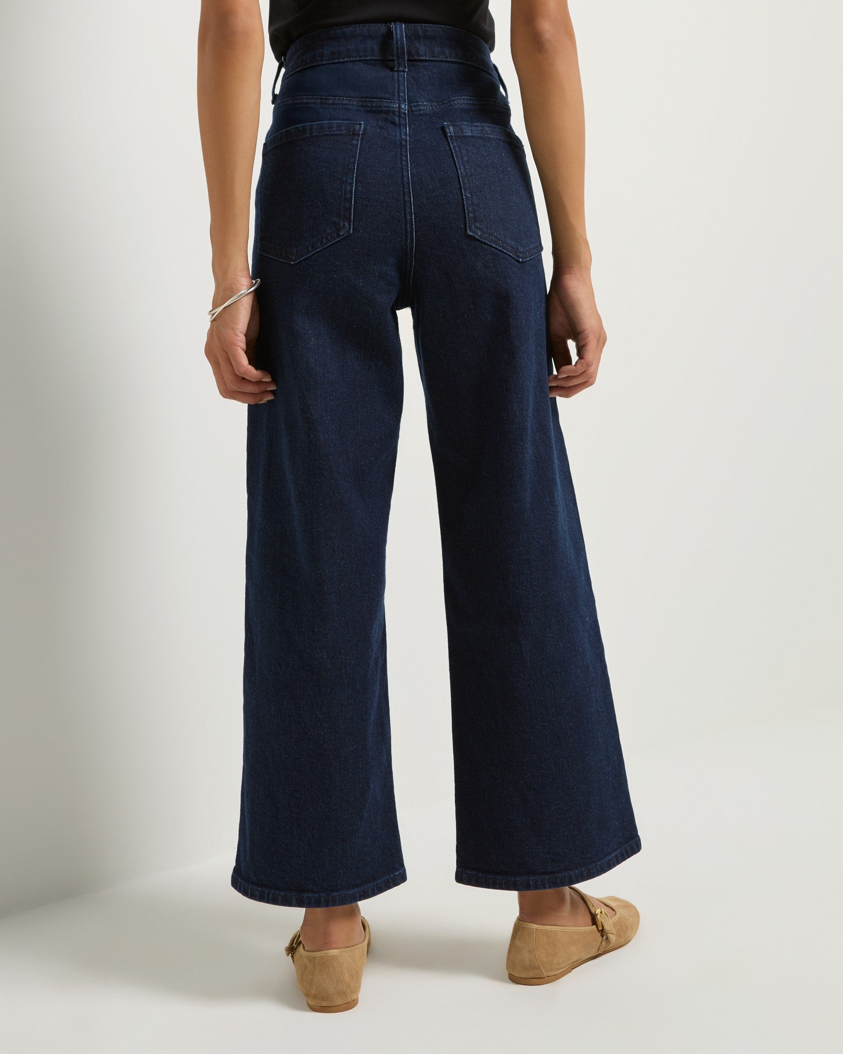 Low Tide $|& SEAS Roam Wide Leg Cropped Jean - SOF Back