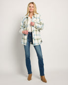 Olive Branch Plaid $|& SEAS Gemma Microfleece Shacket - UGC On Fig