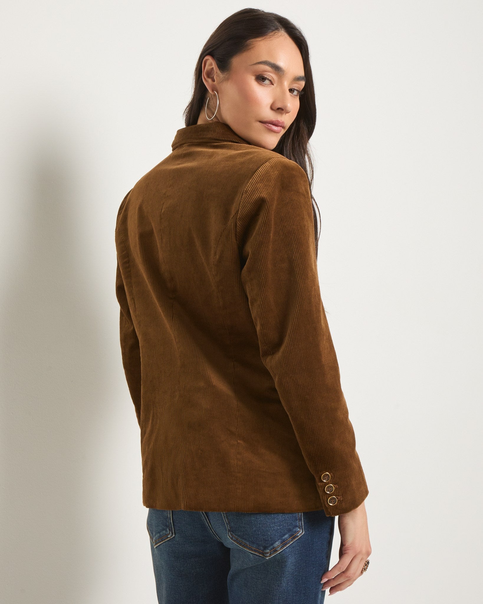 Toffee $|& SEAS Ivy Corduroy Blazer - SOF Back