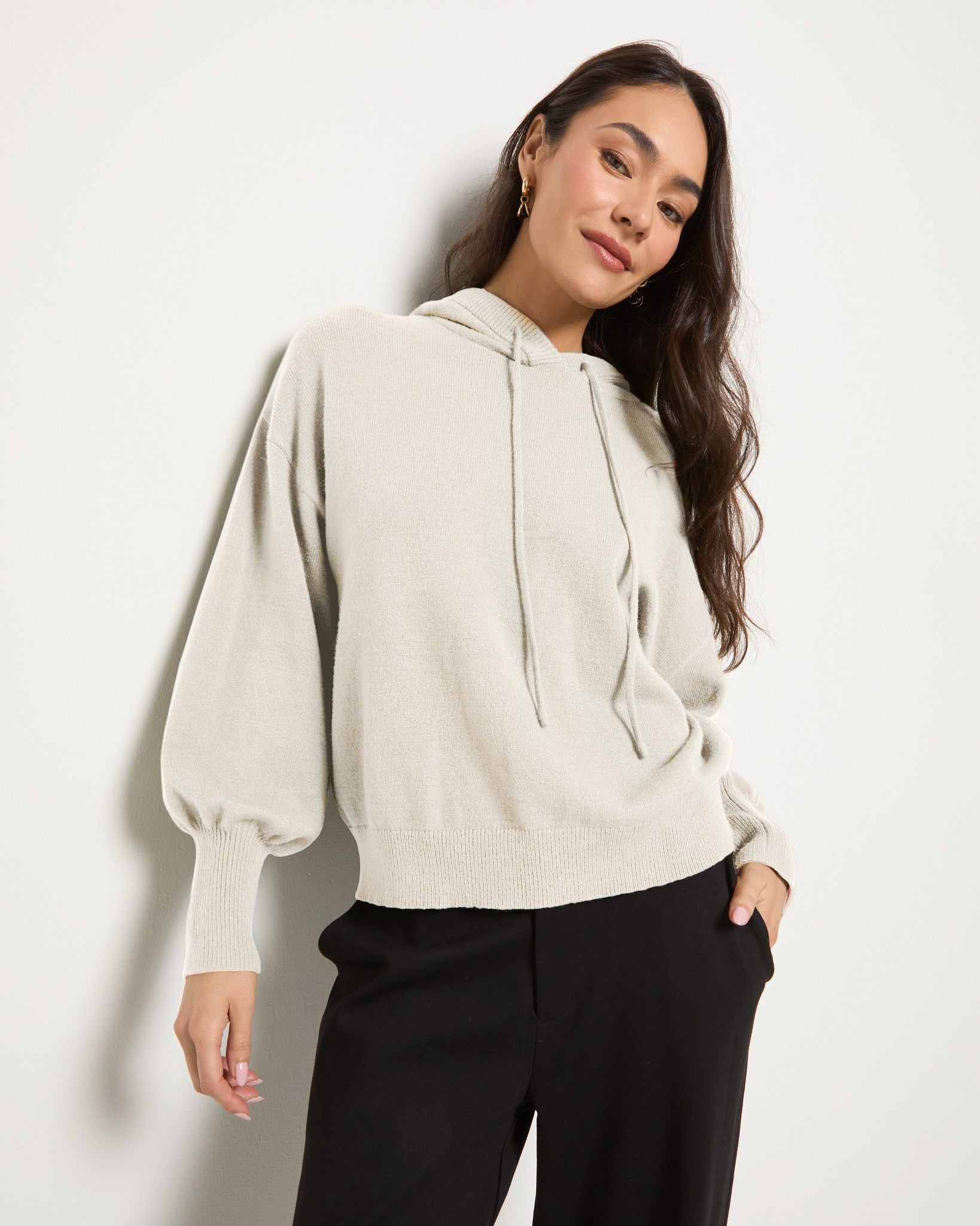 Cream $|& SEAS Grove Hooded Sweater - UGC On Fig