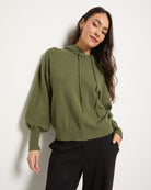 Olive Branch $|& SEAS Grove Hooded Sweater - SOF Front