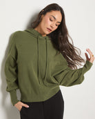 Olive Branch $|& SEAS Grove Hooded Sweater - VOF Front
