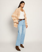 Light Toffee $|& SEAS Sapphire Spacedye Cardigan - UGC On Fig