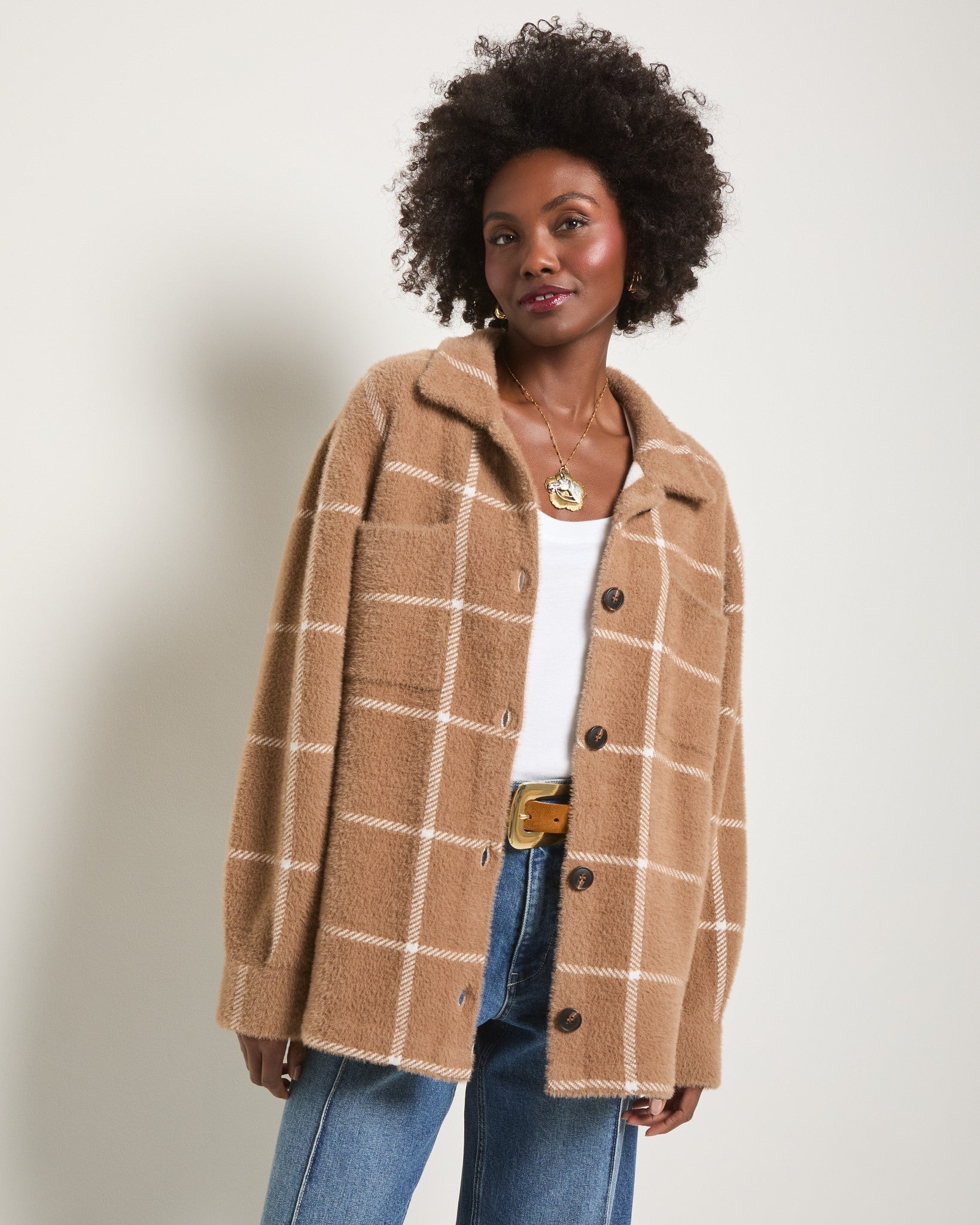 Dune $|& SEAS Daydreamer Shacket - VOF Front