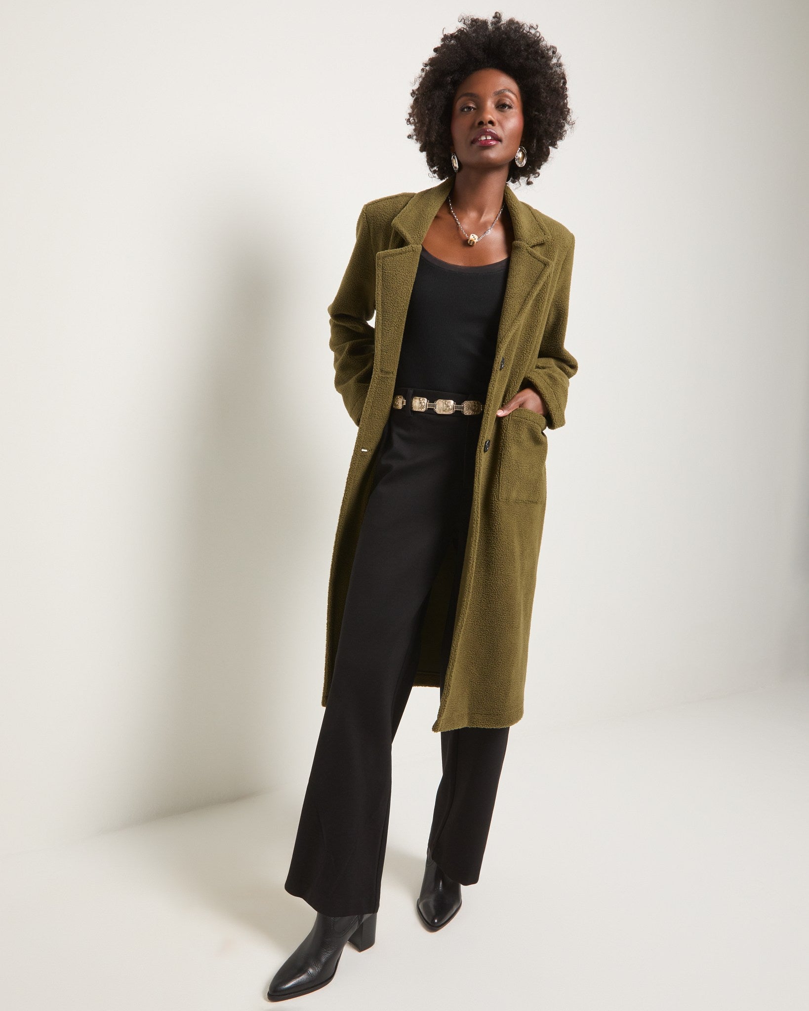 Olive Branch $|& SEAS Samantha Sherpa Coat - UGC On Fig