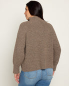 Taupe Marled $|& SEAS Driftwood Sweater - SOF Back