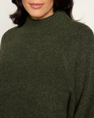 Olive Marled $|& SEAS Driftwood Sweater - SOF Full Front