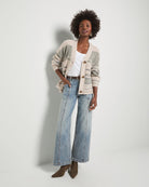 Olive Branch Stripe $|& SEAS Crystal Canyon Striped Cardigan - UGC On Fig