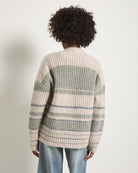 Olive Branch Stripe $|& SEAS Crystal Canyon Striped Cardigan - SOF Back