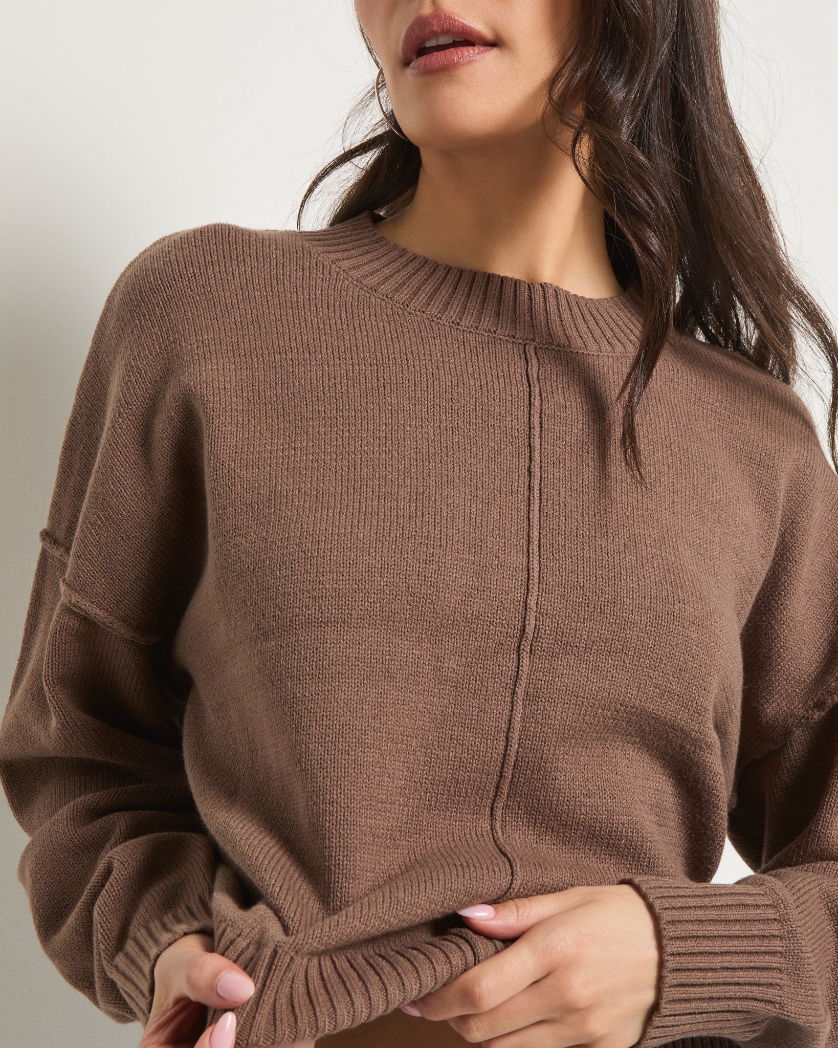 Dune $|& SEAS Melody Reverse Seam Sweater - SOF Full Front