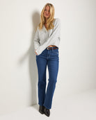 Heather Grey $|& SEAS Whisper Pointelle Cardigan - UGC On Fig