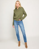 Olive Branch $|& SEAS Ojai Half Zip Hooded Sweater - UGC On Fig