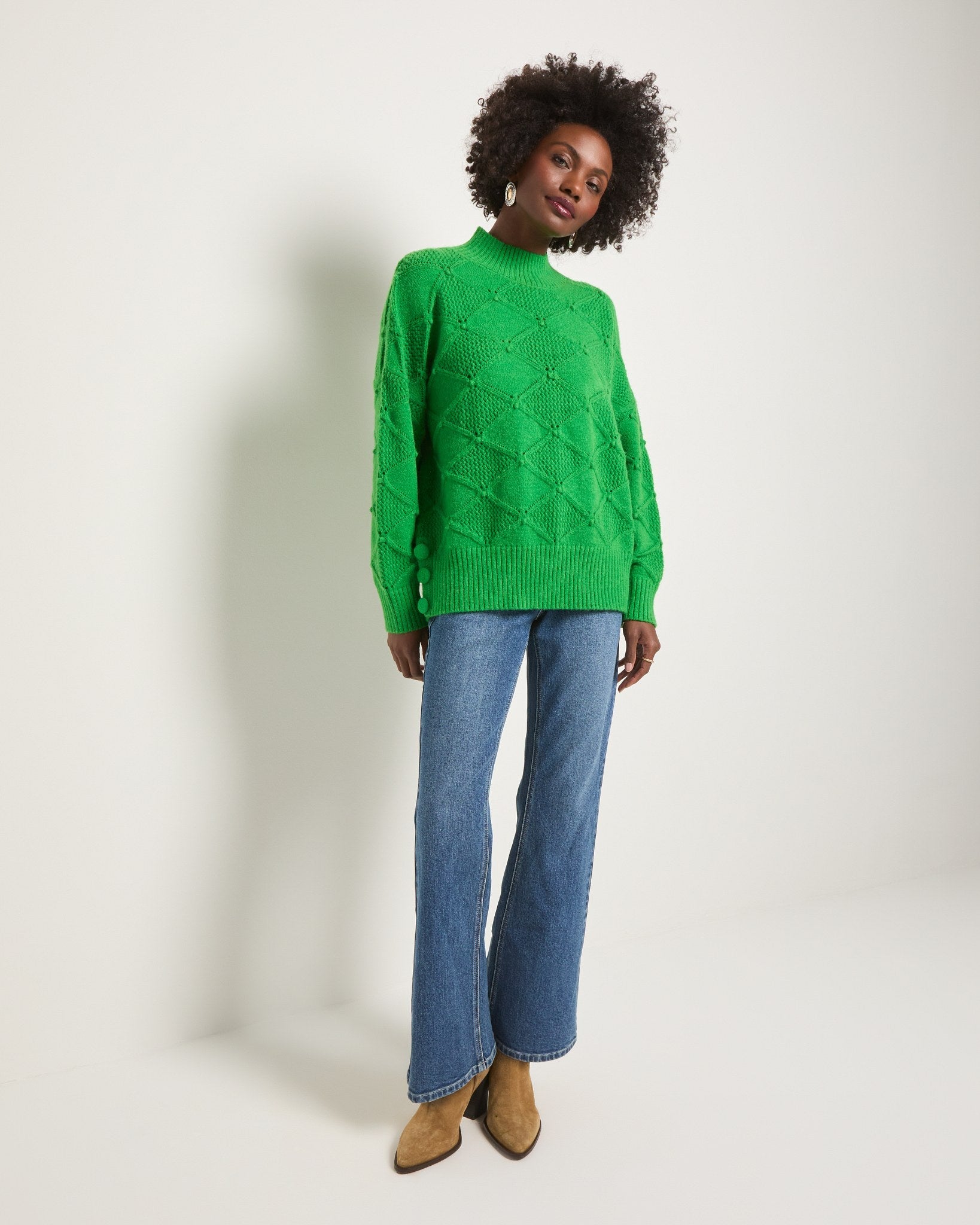 Jade $|& SEAS Countryside Mockneck Sweater - UGC On Fig