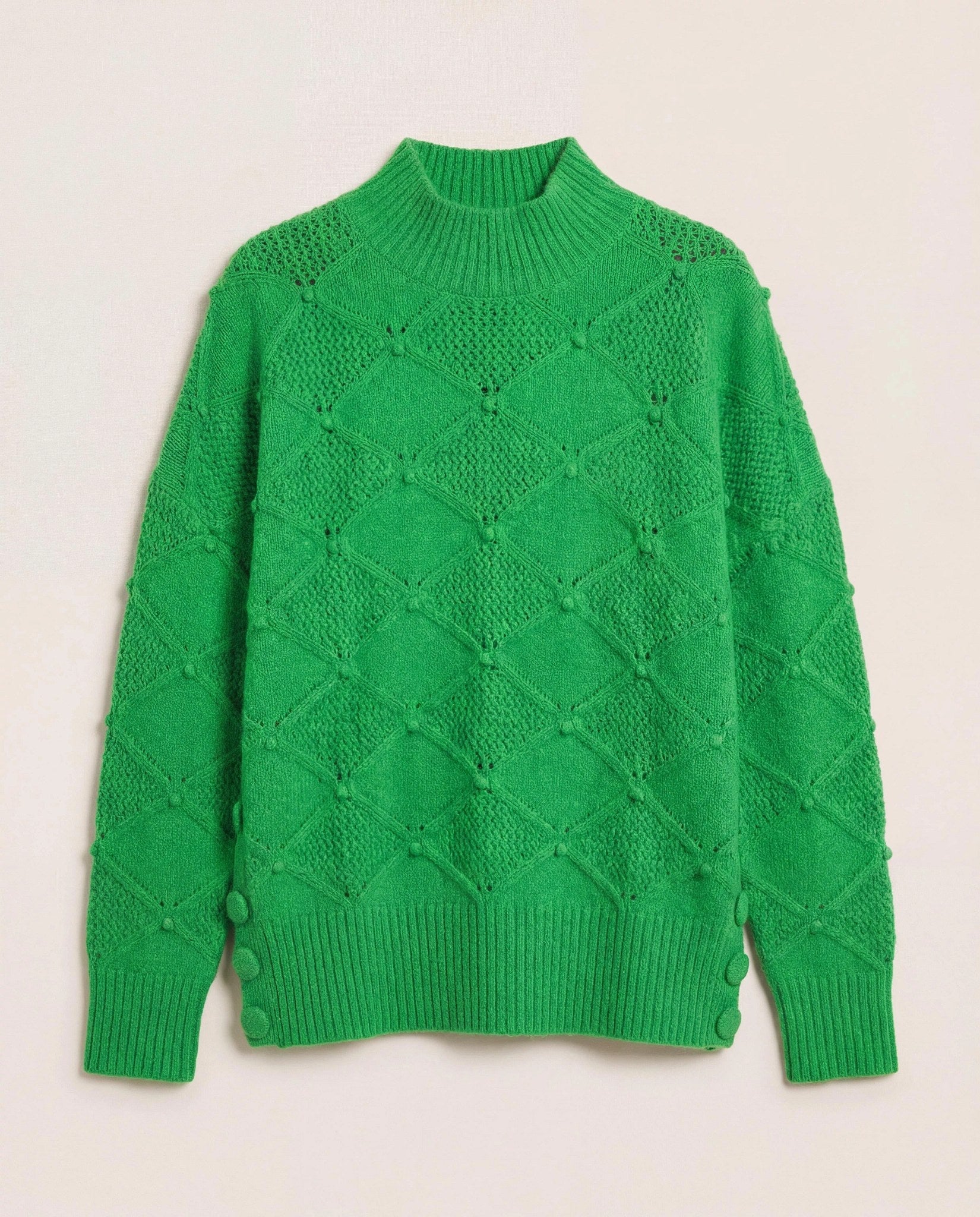 Jade $|& SEAS Countryside Mockneck Sweater - Hanger Detail