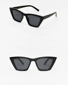 Polished Black/Grey $|& Z Supply Villa Polarized Sunglasses - VOF Detail