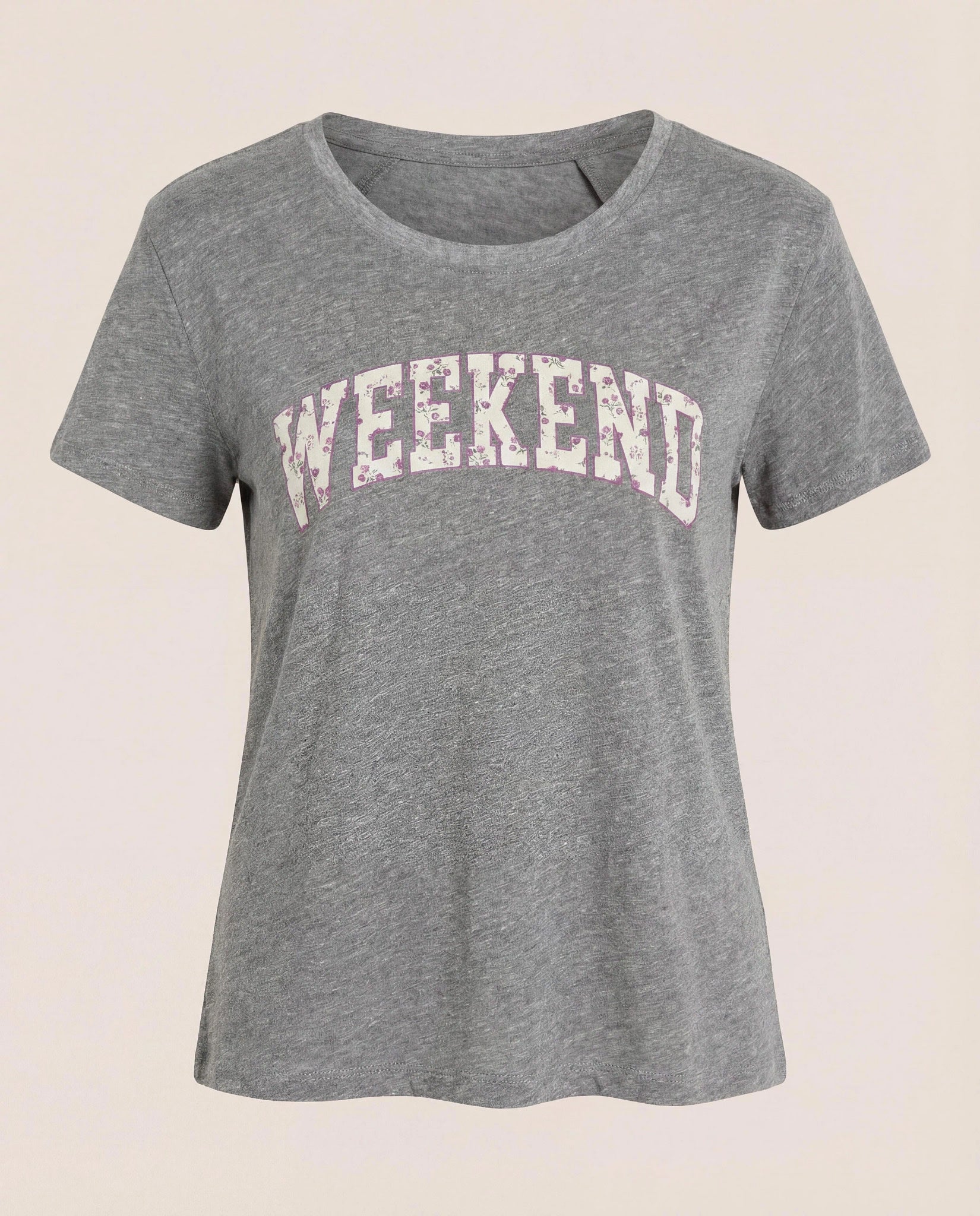 Heather Grey $|& SEAS Relaxed Sleep Tee - Hanger Detail