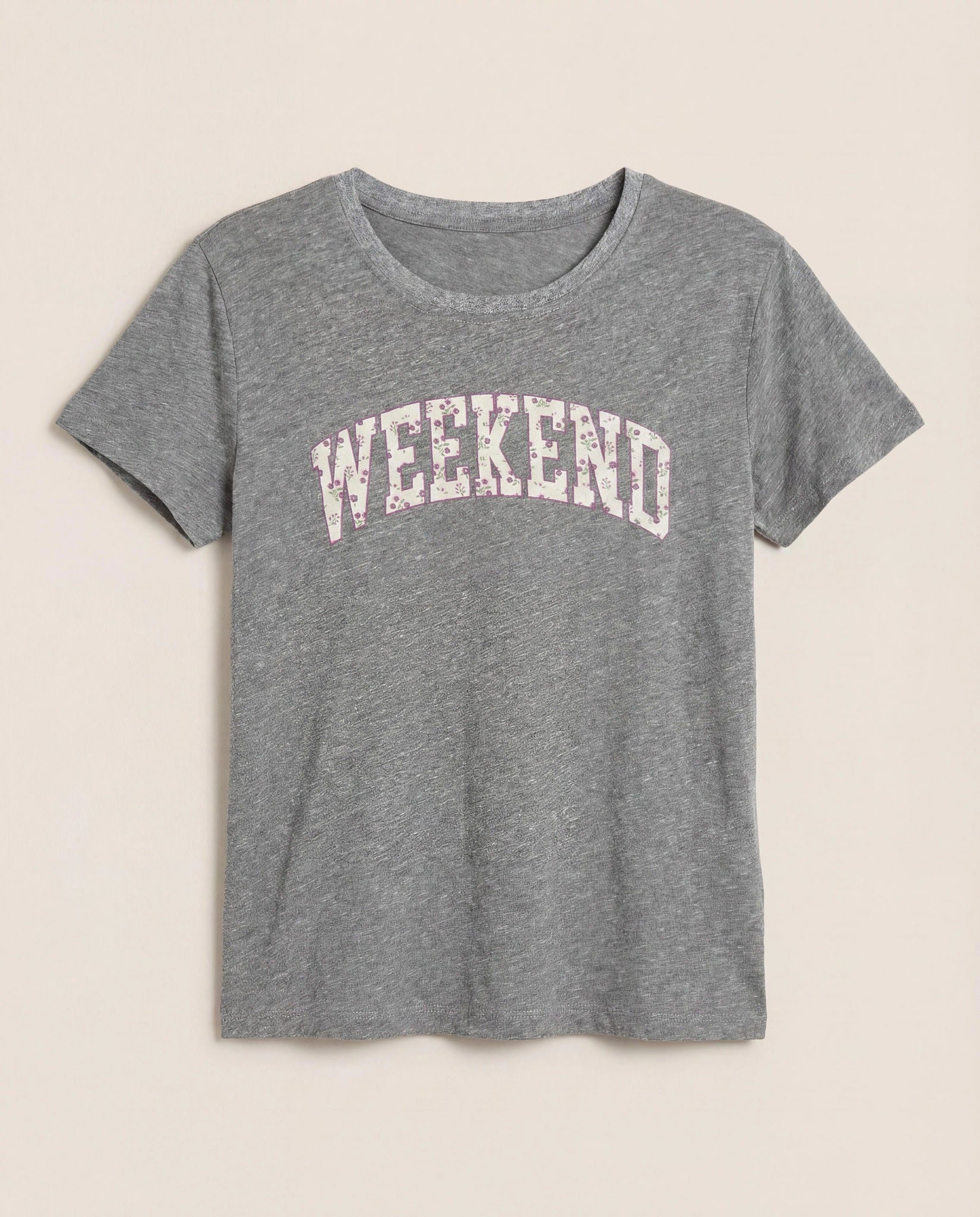 Heather Grey $|& SEAS Relaxed Sleep Tee - Hanger Detail
