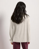 Cream $|& SEAS Sonder Cinch Sleeve Pullover - SOF Back
