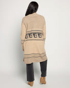 Birch Geo $|& SEAS Canyon Duster Cardigan - SOF Back
