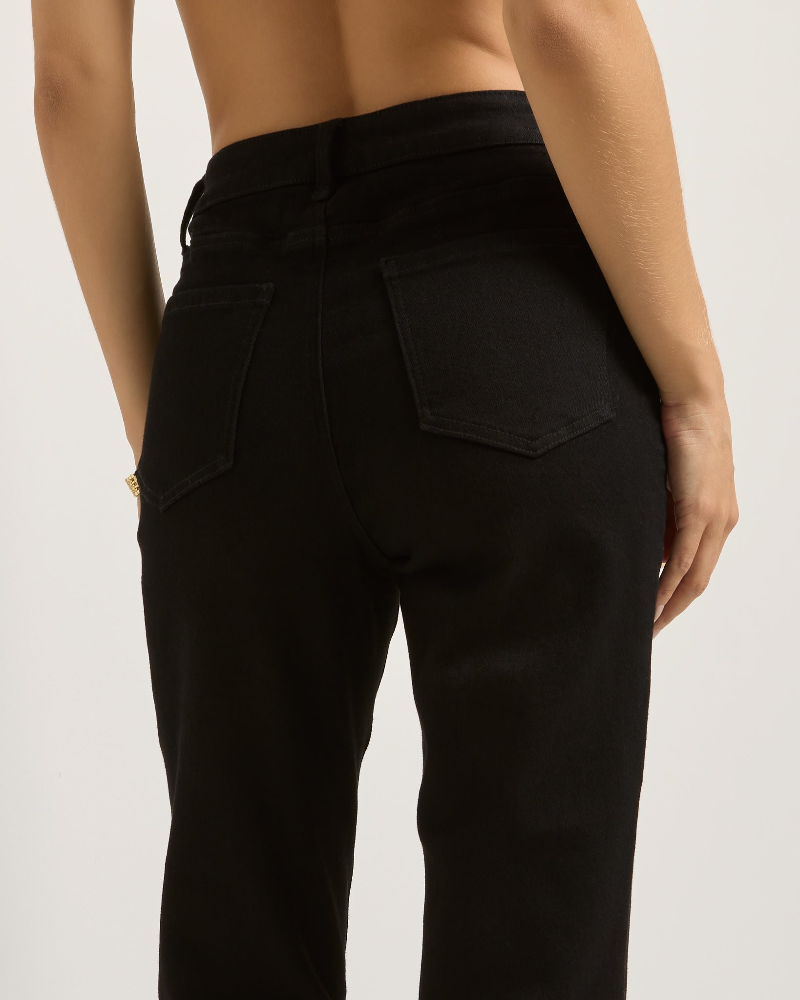 Black $|& SEAS Billy Bootcut Jean - SOF Full Front