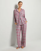 Fireside Tartan Cherry Plaid $|& SEAS Cat Nap Pant - UGC On Fig