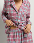 Fireside Tartan Cherry Plaid $|& SEAS Cat Nap Pant - SOF Full Front