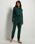 Hunter Green $|& SEAS Downtime Hooded Tee - UGC On Fig