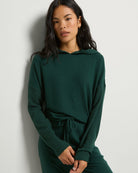 Hunter Green $|& SEAS Downtime Hooded Tee - SOF Front