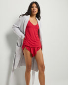 Heather Grey $|& SEAS Twilight Knit Robe - VOF Front