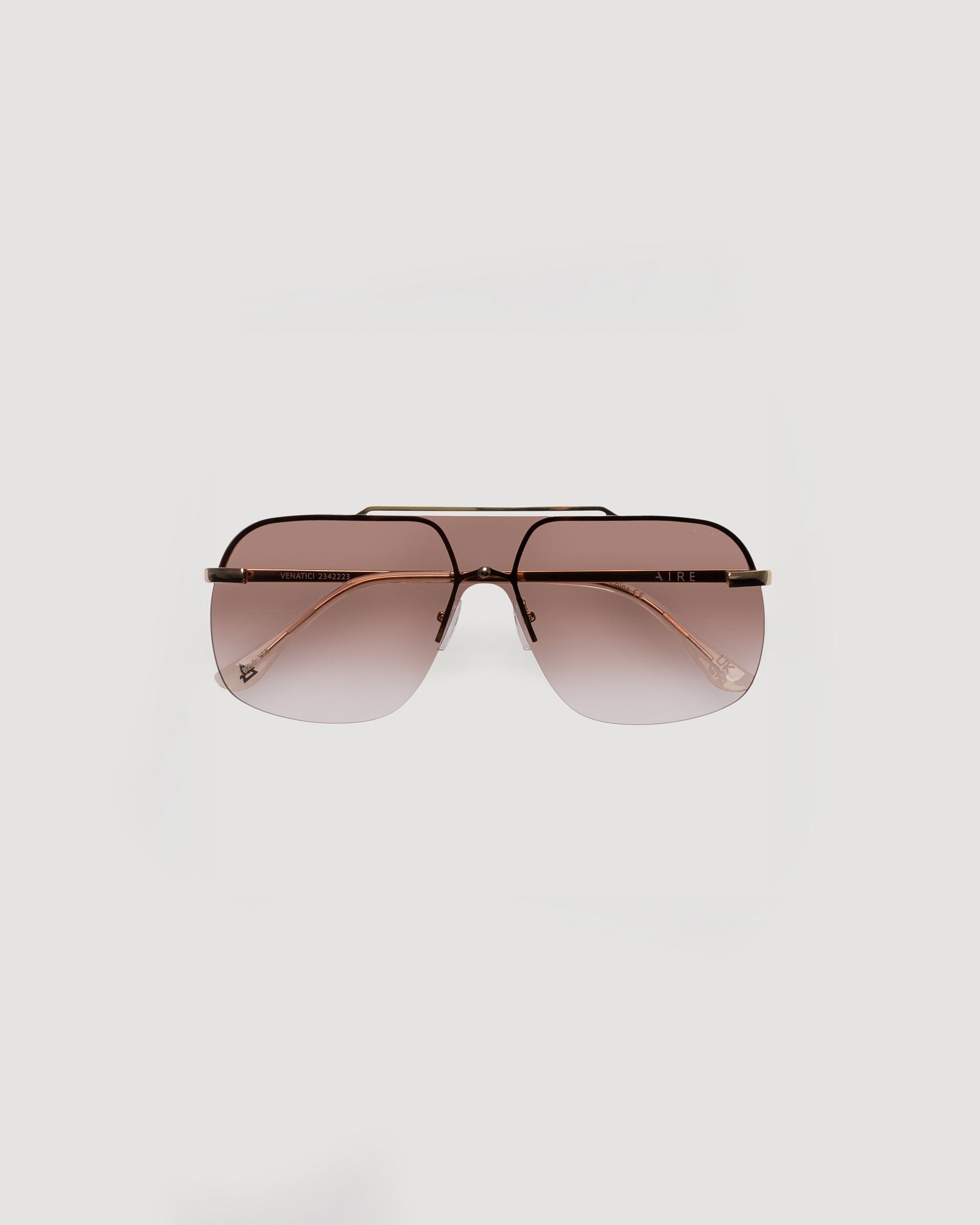 Bright Gold/Light Brown $|& AIRE Venatici Sunglasses - VOF Front