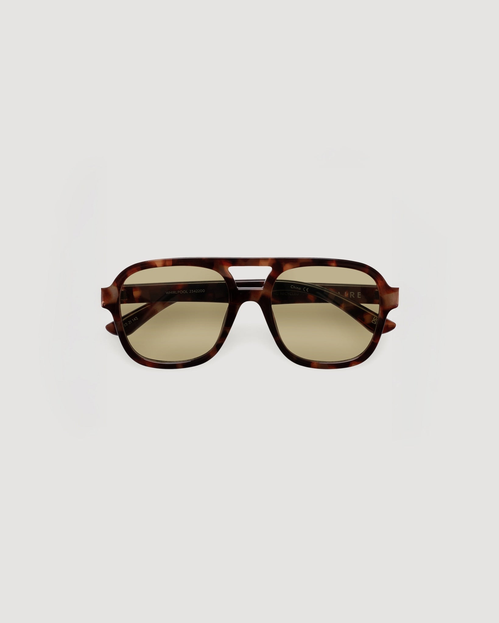 Dark Tort/Khaki Tint $|& AIRE Whirlpool Sunglasses - VOF Front
