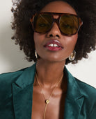 Dark Tort/Khaki Tint $|& AIRE Whirlpool Sunglasses - SOF Front