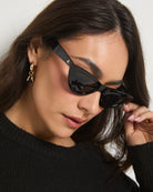 Black/Smoke $|& AIRE Dualism Sunglasses - SOF Side