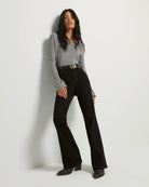 Heather Grey $|& SEAS Eden Boat Neck Top - UGC On Fig