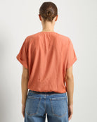 Maple $|& SEAS Surplice Short Sleeve Top - SOF Back