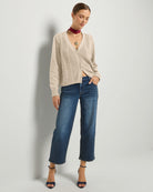 Heather Cream $|& SEAS Amethyst Cable Cardigan - UGC On Fig