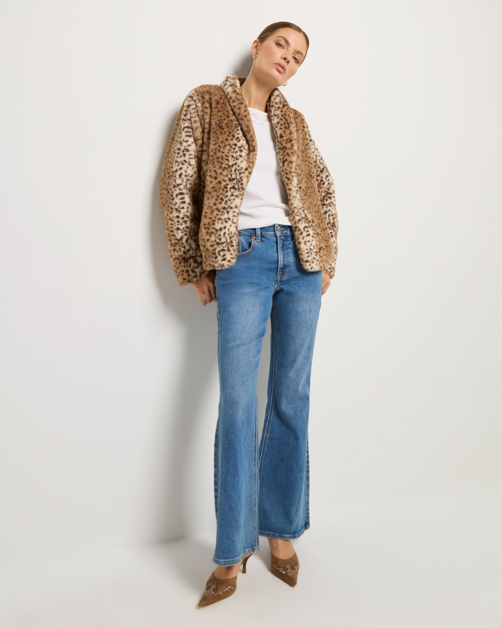 Sandstone Leopard $|& SEAS Luna Faux Fur Jacket - UGC On Fig