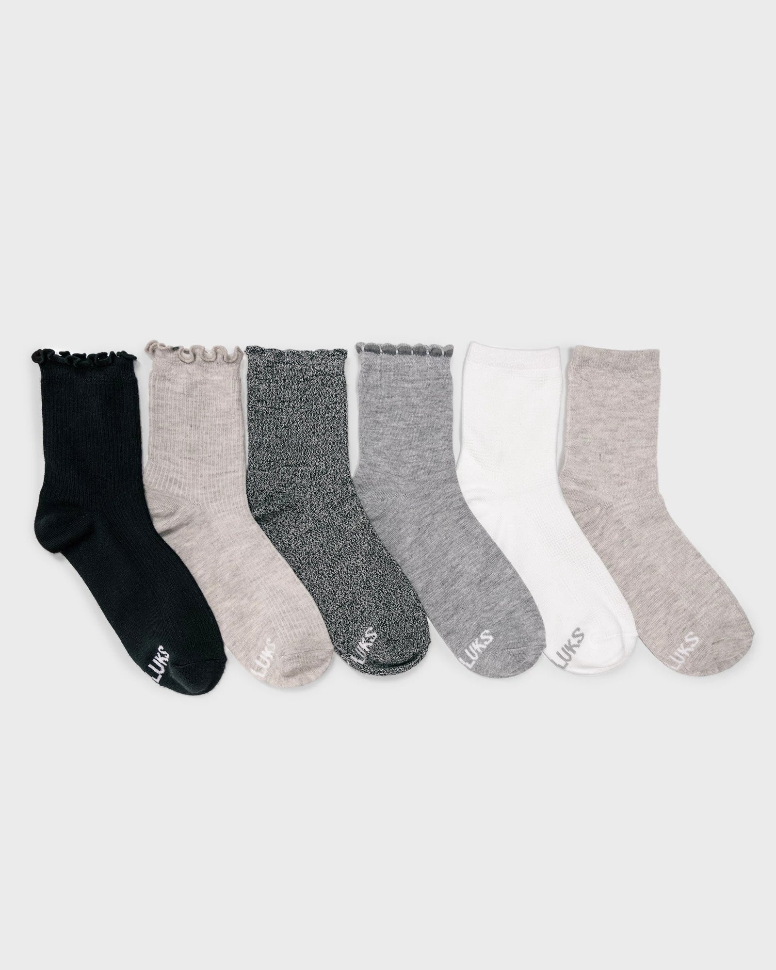 Whisper Soft Crew Sock 6 Pack - Seventy Eight and Sunny