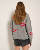 Heather Grey $|& SEAS True Love Cardigan - SOF Back