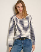 Mariner Midnight Cream $|& SEAS Deep Sea Long Sleeve Tee - SOF Front