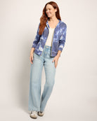 Blue Printed Tie Dye $|& SEAS Union Square Tie Dye French Terry Zip - UGC On Fig