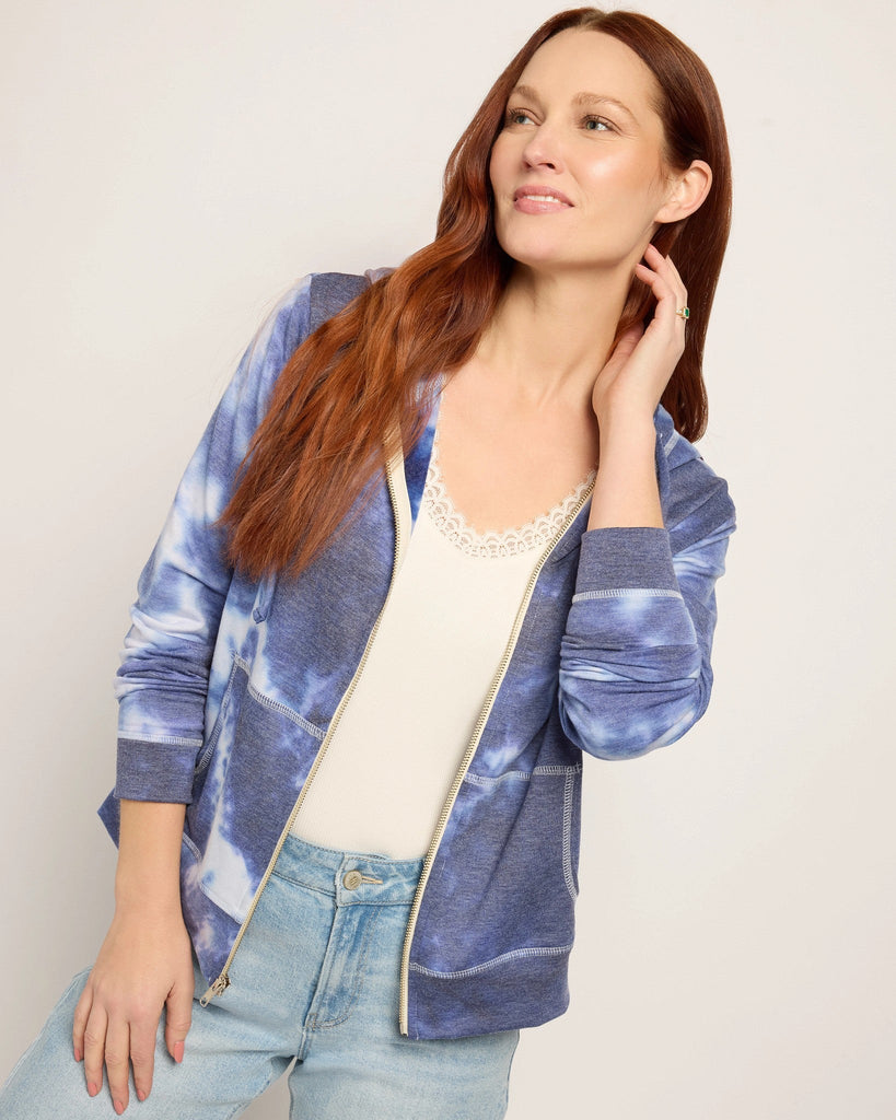 Union Square Tie-Dye Zip Hoodie - Lightweight French Terry