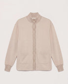 Heather Oatmeal $|& SEAS Abyssal Button Front Jacket - Hanger Detail