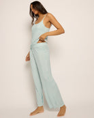 Dusty Blue $|& SEAS Shooting Stars Pajama Set - VOF Front