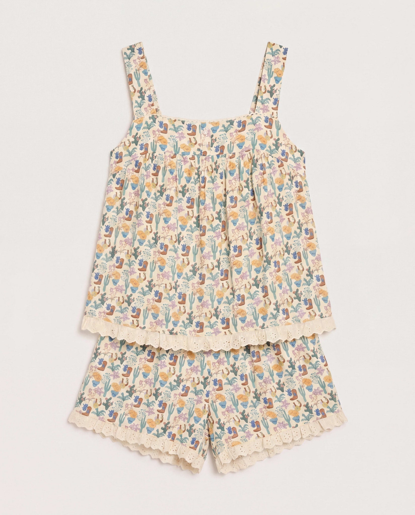 Cream $|& SEAS Siesta Sleep Set - Hanger Detail