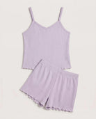 Lavender $|& SEAS Lovely Sleep Set - Hanger Detail