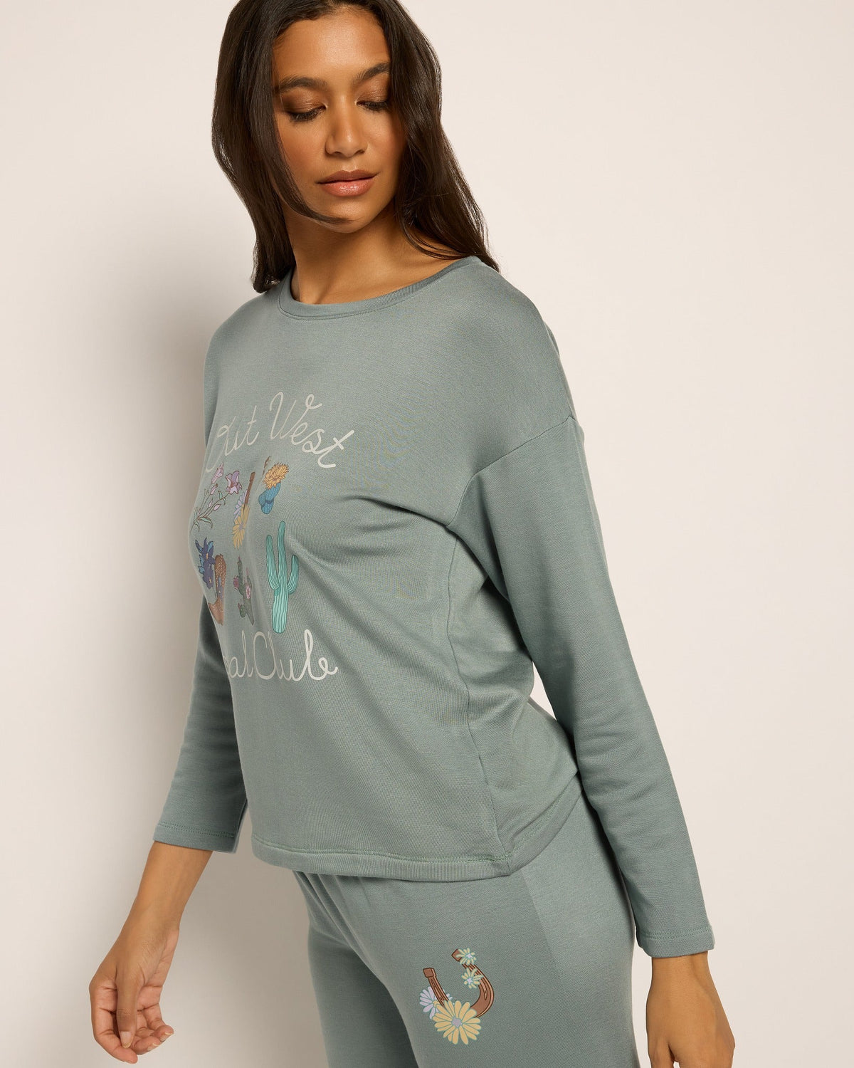 Seaglass $|& SEAS Home Body Sleep Top - VOF Front